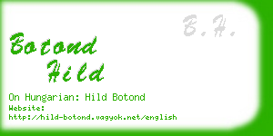 botond hild business card